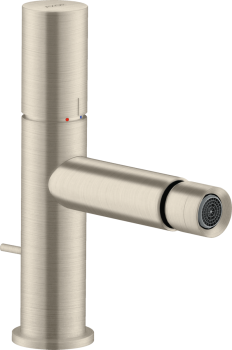 - AXOR Uno Jednouchwytowa bateria bidetowa z uchwytem Zero i kompletem odpływowym z cięgłem nikiel szczotkowany 45200820 - 45200820 - Łazienki Szydłowski