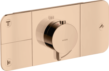 - AXOR One Moduł termostatyczny do 3 odbiorników, podtynkowy czerwony złoty polerowany 45713300 - 45713300 - Łazienki Szydłowski