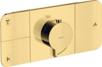  - AXOR One Moduł termostatyczny do 3 odbiorników, złoty optyczny polerowany 45713990 - 45713990 - Łazienki Szydłowski