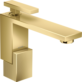 AXOR Edge Jednouchwytowa bateria umywalkowa 130 z kompletem odpływowym Push-Open, szlif diamentowy 46011990 46011990 od 