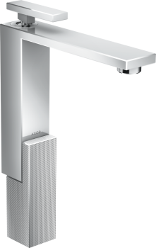  - AXOR Edge Jednouchwytowa bateria umywalkowa 280 do umywalek nablatowych z kompletem odpływowym Push-Open, szlif diamentowy chrom 46031000 - 46031000 - Łazienki Szydłowski