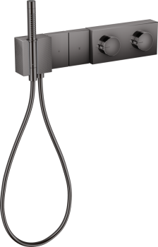  - AXOR Edge Moduł termostatyczny 47 x 10 cm do 2 odbiorników, podtynkowy, szlif diamentowy czarny chrom polerowany 46701330 - 46701330 - Łazienki Szydłowski