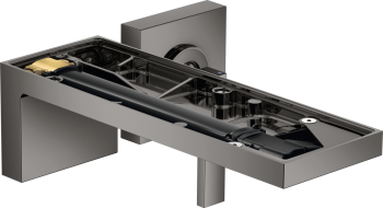 - AXOR MyEdition bateria umywalkowa z wylewką 221 mm bez płytki, czarny chrom polerowany 47062330 - 47062330 - Łazienki Szydłowski