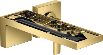 - AXOR MyEdition bateria umywalkowa z wylewką 221 mm bez płytki, ścienna, podtynkowa złoty optyczny polerowany 47062990 - 47062990 - Łazienki Szydłowski