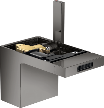 - AXOR MyEdition Jednouchwytowa bateria bidetowa bez płytki z kompletem odpływowym Push-Open czarny chrom polerowany 47212330 - 47212330 - Łazienki Szydłowski