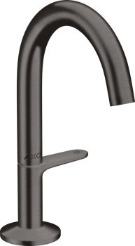  - AXOR One Bateria umywalkowa Select 140 z kompletem odpływowym Push-Open czarny chrom szczotkowany 48010340 - 48010340 - Łazienki Szydłowski