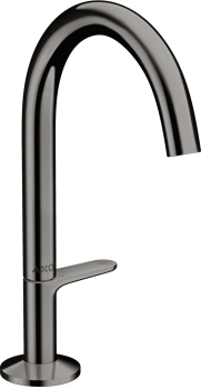  - AXOR One Bateria umywalkowa Select 170 z kompletem odpływowym Push-Open czarny chrom polerowany 48020330 - 48020330 - Łazienki Szydłowski