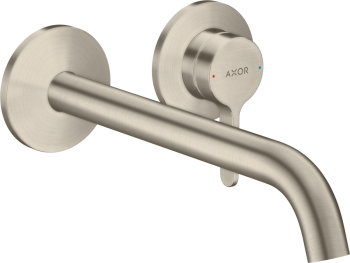  - AXOR One Jednouchwytowa bateria umywalkowa z wylewką 220 mm, ścienna, podtynkowa nikiel szczotkowany 48120820 - 48120820 U - Łazienki Szydłowski