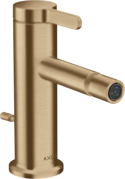 - AXOR One Jednouchwytowa bateria bidetowa z kompletem odpływowym z cięgłem brąz szczotkowany 48210140 - 48210140 - Łazienki Szydłowski
