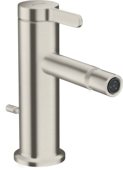  - AXOR One Jednouchwytowa bateria bidetowa z kompletem odpływowym z cięgłem stal szlachetna optyczna 48210800 - 48210800 - Łazienki Szydłowski