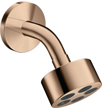  - AXOR One deszczownica prysznicowa 75 1jet EcoSmart z ramieniem prysznicowym czerwone złoto polerowane 48490300 - 48490300 - Łazienki Szydłowski