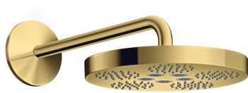  - AXOR One deszczownica prysznicowa 28 cm 1jet z ramieniem prysznicowym złoty optyczny polerowany 48491990 - 48491990 - Łazienki Szydłowski