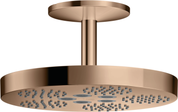  - AXOR One deszczownica prysznicowa 28 cm 1jet z przyłączem sufitowym czerwone złoto polerowane 48493300 - 48493300 - Łazienki Szydłowski