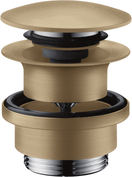 - AXOR Komplet odpływowy Push-Open do umywalek i bidetów brąz szczotkowany 51300140 - 51300140 - Łazienki Szydłowski