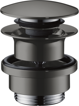 - AXOR Komplet odpływowy Push-Open do umywalek i bidetów czarny chrom polerowany 51300330 - 51300330 - Łazienki Szydłowski