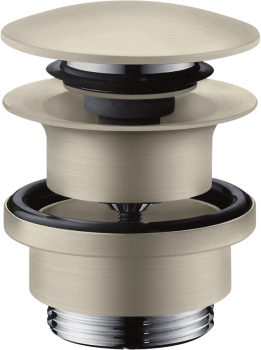 - AXOR Komplet odpływowy Push-Open do umywalek i bidetów nikiel szczotkowany 51300820 - 51300820 - Łazienki Szydłowski