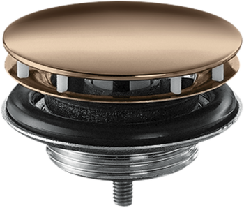 - AXOR Niezamykany komplet odpływowy do umywalek czerwony złoty polerowany 51301300 - 51301300 - Łazienki Szydłowski