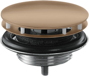 - AXOR Niezamykany komplet odpływowy do umywalek czerwone złoto szczotkowane 51301310 - 51301310 - Łazienki Szydłowski