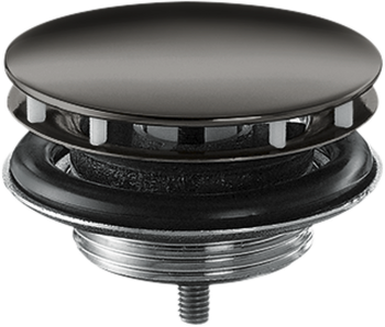 - AXOR Niezamykany komplet odpływowy do umywalek czarny chrom polerowany 51301330 - 51301330 - Łazienki Szydłowski