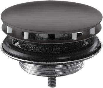 - AXOR Niezamykany komplet odpływowy do umywalek czarny chrom szczotkowany 51301340 - 51301340 - Łazienki Szydłowski