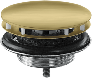 - AXOR Niezamykany komplet odpływowy do umywalek mosiądz szczotkowany 51301950 - 51301950 - Łazienki Szydłowski