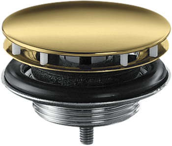  - AXOR Niezamykany komplet odpływowy do umywalek złoty optyczny polerowany 51301990 - 51301990 - Łazienki Szydłowski