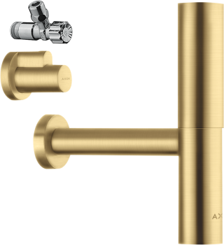 - AXOR Flowstar Zestaw Syfon ozdobny złoty optyczny szczotkowany 51304250 - 51304250 U - Łazienki Szydłowski