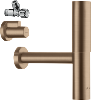 - AXOR Flowstar Syfon ozdobny , zestaw czerwone złoto szczotkowane 51304310 - 51304310 - Łazienki Szydłowski