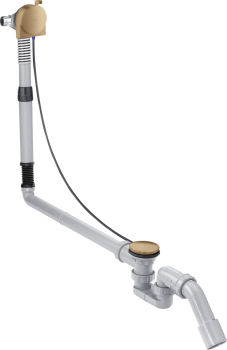  - AXOR Kompletny syfon wannowy z napełnianiem przez przelew, specjalny brąz szczotkowany 58317140 - 58317140 - Łazienki Szydłowski