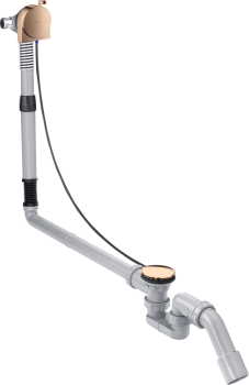  - AXOR Kompletny syfon wannowy z napełnianiem przez przelew, specjalny Czerwony Złoty Polerowany 58317300 - 58317300 - Łazienki Szydłowski