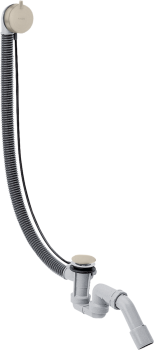 - AXOR Kompletny syfon wannowy z przelewem, specjalny nikiel szczotkowany 58318820 - 58318820 - Łazienki Szydłowski