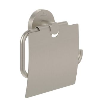  - Villeroy&Boch Elements-Tender uchwyt na papier toaletowy z pokrywą, nikiel szczotkowany TVA15101300064 - TVA15101300064 - Łazienki Szydłowski