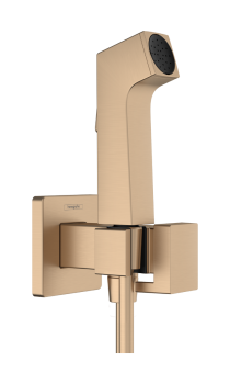 - HANSGROHE słuchawka prysznicowa Bidette 1 jet E EcoSmart dla wody zimnej z uchwytem i wężem prysznicowym 125 cm brąz szczotkowany 29231140 - 29231140 - Łazienki Szydłowski