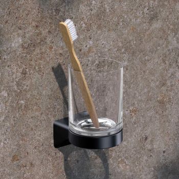 - KEUCO Aveno kubek do mycia zębów czarny mat 14650379000 - 14650379000 - Łazienki Szydłowski