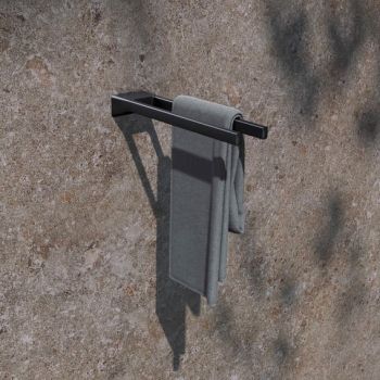 - KEUCO Aveno wieszak na ręczniki nieruchomy 34 cm czarny mat 14619370000 - 14619370000 - Łazienki Szydłowski