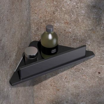 - KEUCO Aveno półka prysznicowa ze ściagaczką, do przyklejenia, do przykręcenia czarny mat 14657370100 - 14657370100 - Łazienki Szydłowski