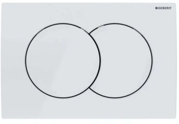  - GEBERIT DELTA 01 przycisk spłukujący do spłukiwania dwudzielnego biały 115107111 - 115.107.11.1 - Łazienki Szydłowski