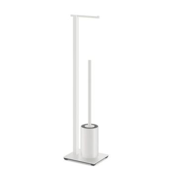 - Zack CARVO szczotka WC zestaw z uchwytem na papier, kolor biały mat 40818 - 40818 - Łazienki Szydłowski