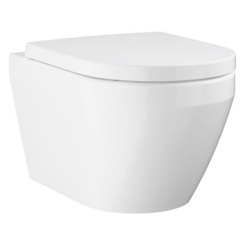 - GROHE-Euro Ceramic miska WC wisząca z deską kolor biały 102510SH00 - 102510SH00 - Łazienki Szydłowski