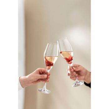 - Villeroy&Boch La Divina Kieliszek do wina musującego / szampana Przezroczysty, 120 ml, szkło kryształowe 4-częściowy 1136678131 - 1136678131 - Łazienki Szydłowski