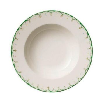 - Villeroy&Boch Colourful Spring Talerz głęboki Ø24,9 cm Zielony 1486632700 - 1486632700 - Łazienki Szydłowski