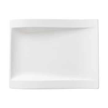  - Villeroy&Boch NewWave Talerz śniadaniowy/ deserowy Biały, 25,5 x 20,1 cm,  1025252646 - 1025252646 - Łazienki Szydłowski