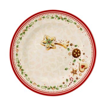  - Villeroy&Boch Winter Bakery Delight Talerz śniadaniowy/ deserowy Czerwony, Ø21,5 cm,  1486122642 - 1486122642 - Łazienki Szydłowski