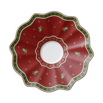  - Villeroy&Boch Toy's Delight Spodek do filiżanki do kawy  Ø16,5 cm, czerwony 1485851311 - 1485851311 - Łazienki Szydłowski