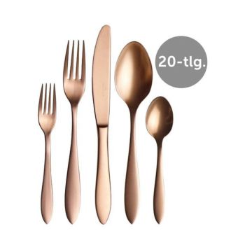 - Villeroy&Boch Manufacture Zestaw sztućców 20 el. Złoty, stal nierdzewna 1265239058 - 1265239058 - Łazienki Szydłowski