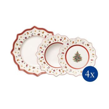  - Villeroy&Boch Toy's Delight Zestaw obiadowy Czerwony,  12-częściowy 1485858816 - 1485858816 - Łazienki Szydłowski