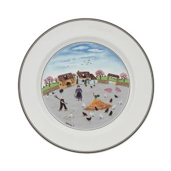 - Villeroy&Boch Design Naif Talerz płaski Wielokolorowy, Ø27,1 cm, 1023372624 - 1023372624 - Łazienki Szydłowski