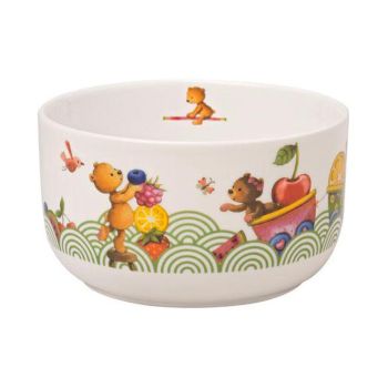 - Villeroy&Boch Kiddy Bears Miseczka do płatków dla dzieci Zielony, 440 ml, Głodny jak niedźwiedź 1486651970 - 1486651970 - Łazienki Szydłowski