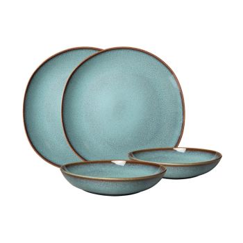  - Villeroy&Boch Lave Komplet naczyń stołowych Niebieski, 4-częściowy  1042828548 - 1042828548 - Łazienki Szydłowski