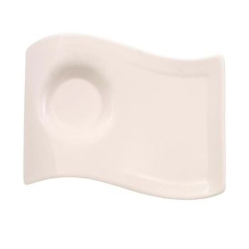  - Villeroy&Boch NewWave Spodek do filiżanki do espresso Biały, 17 x 13,9 cm,  1024842831 - 1024842831 - Łazienki Szydłowski